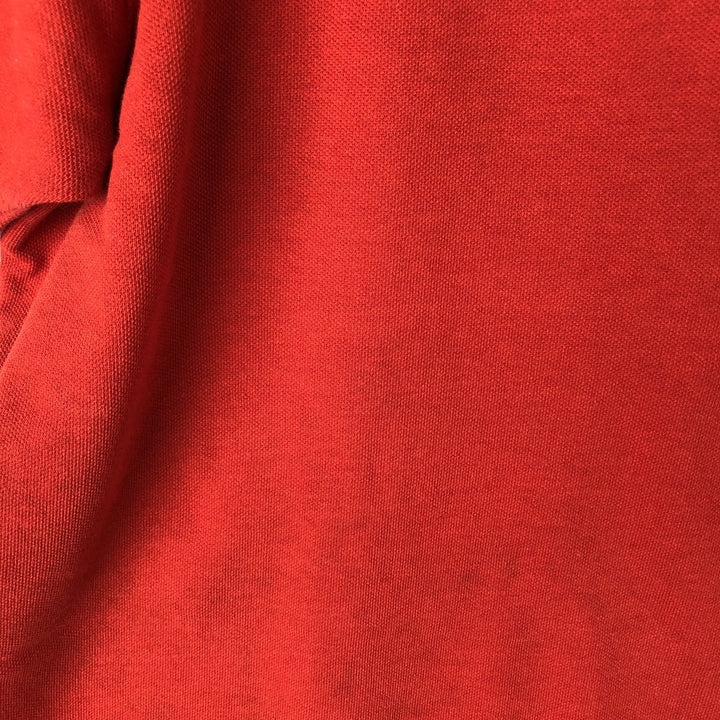 Lacoste Classic Fit short sleeve polo shirt size 5, men's size L cotton red type Vintage Second Hand