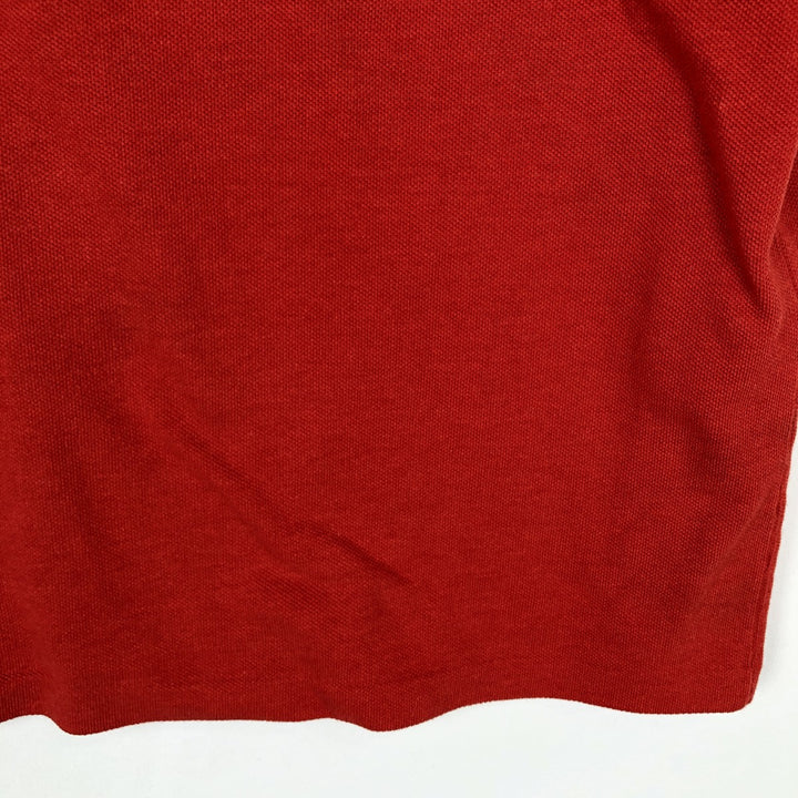Lacoste Classic Fit short sleeve polo shirt size 5, men's size L cotton red type Vintage Second Hand