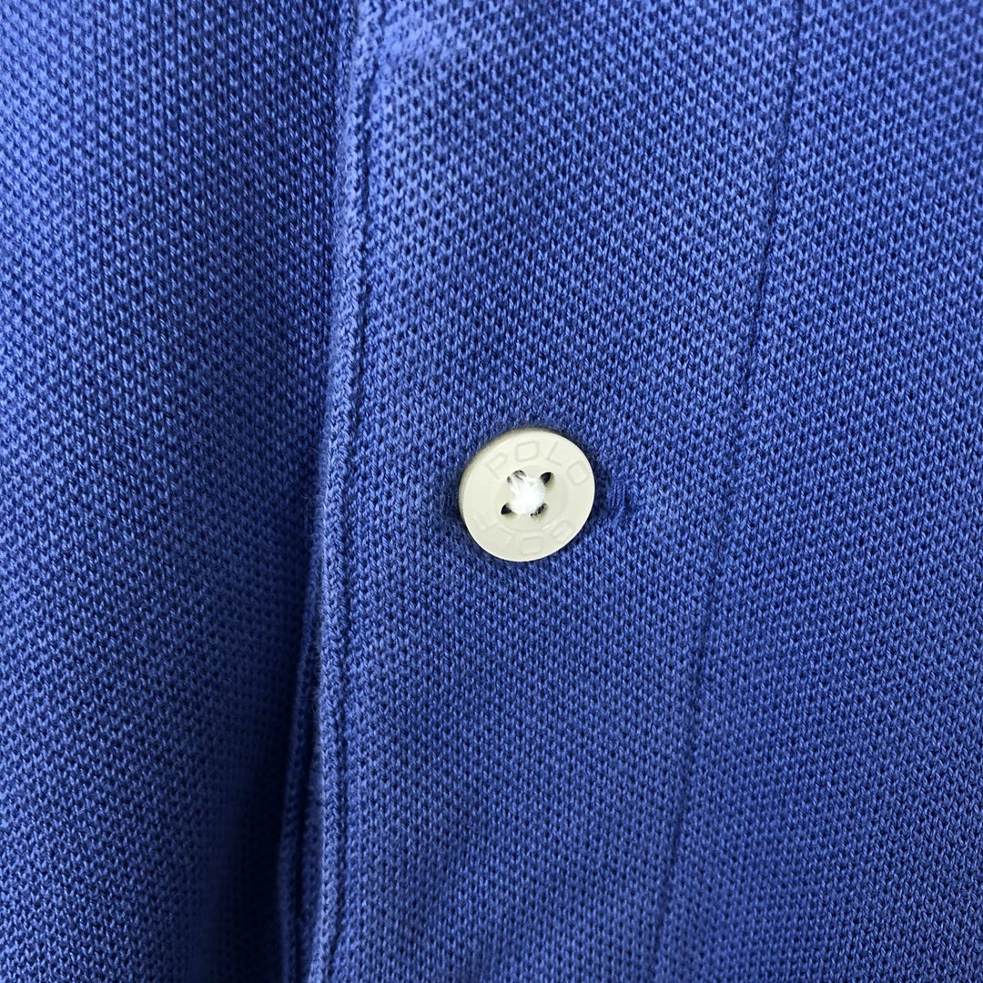 Ralph Lauren POLO GOLF Polo Golf short sleeve polo shirt for men size L Pima Cotton Blue type light blue Vintage Second Hand