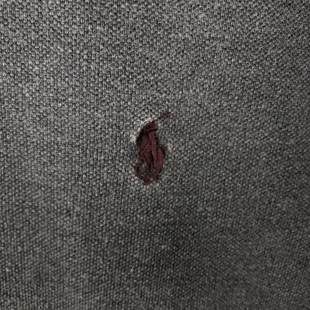 Ralph Lauren POLO by Ralph Lauren short sleeve polo shirt, men's size L cotton Charcoal Vintage Second Hand