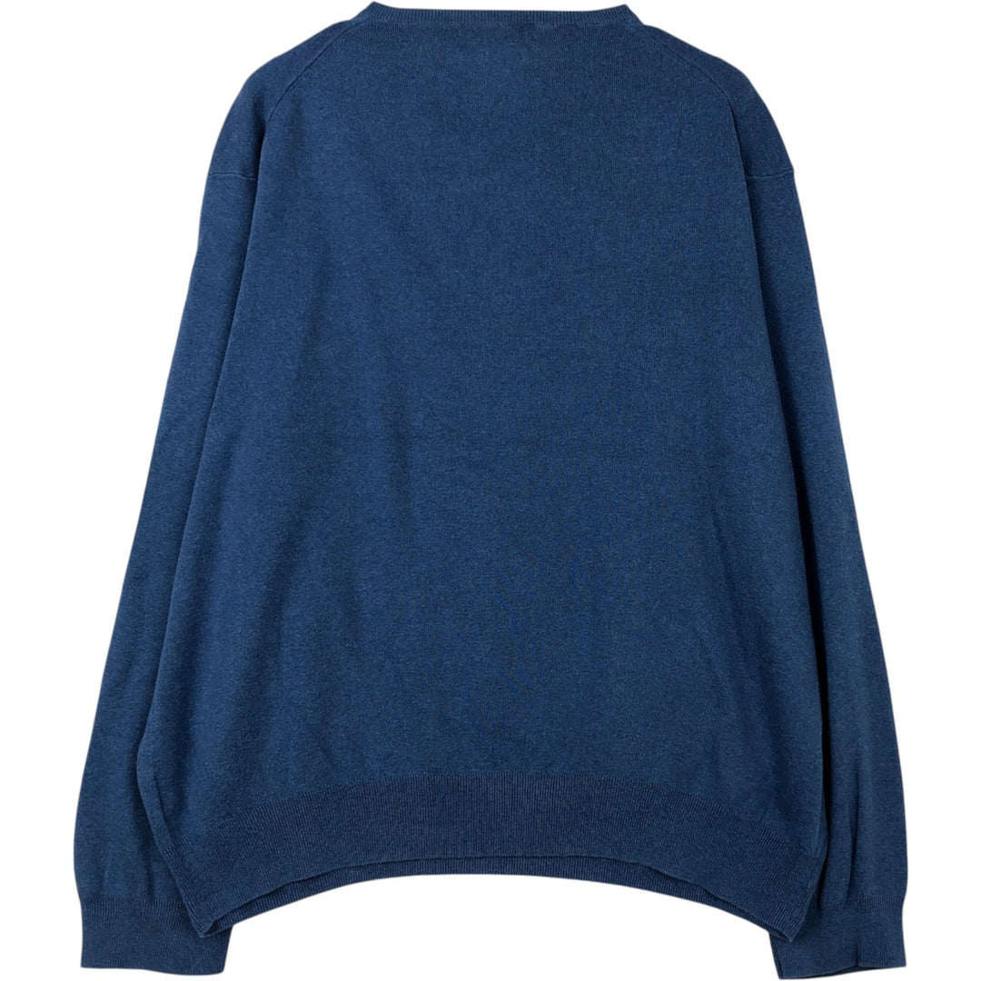 Ralph Lauren POLO RALPH LAUREN Pima Cotton Knit Sweater, Men's XXL Pima Cotton blue type Vintage Second Hand