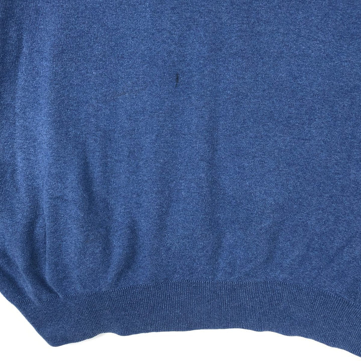 Ralph Lauren POLO RALPH LAUREN Pima Cotton Knit Sweater, Men's XXL Pima Cotton blue type Vintage Second Hand
