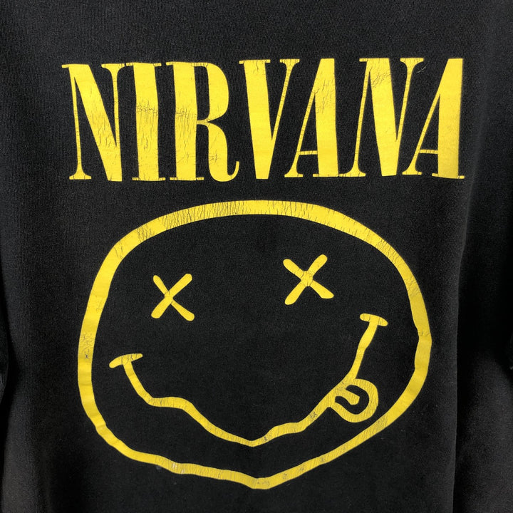 NIRVANA Nirvana Band T-shirt, Band T, Men's XL size cotton black type Vintage Second Hand
