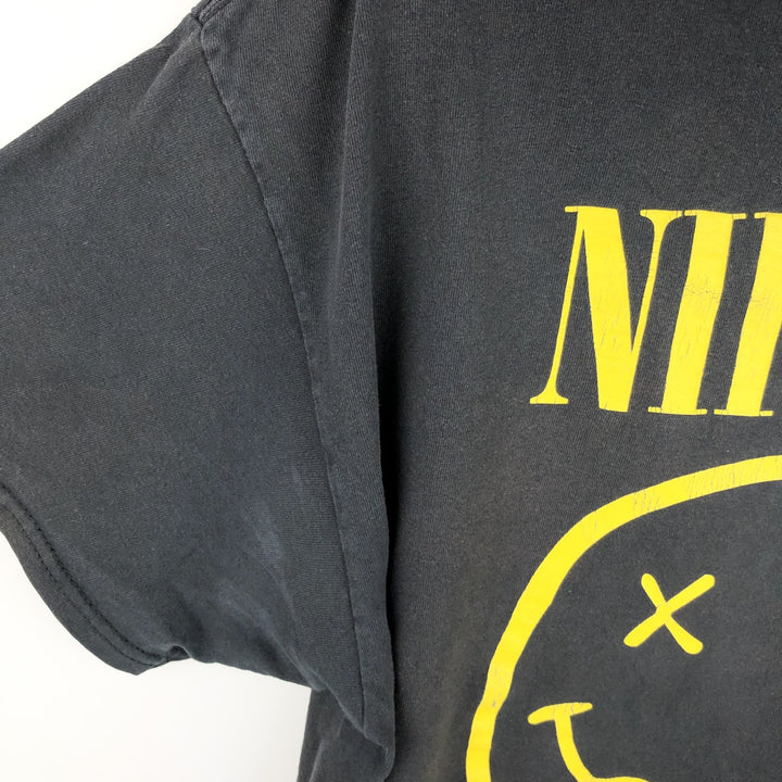 NIRVANA Nirvana Band T-shirt, Band T, Men's XL size cotton black type Vintage Second Hand