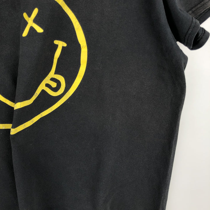 NIRVANA Nirvana Band T-shirt, Band T, Men's XL size cotton black type Vintage Second Hand