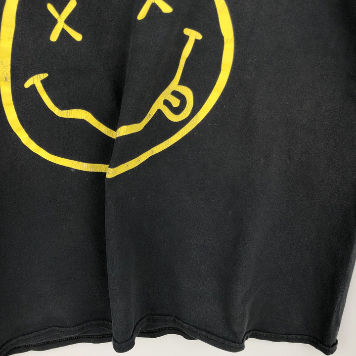 NIRVANA Nirvana Band T-shirt, Band T, Men's XL size cotton black type Vintage Second Hand