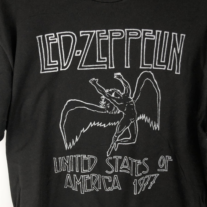 Led Zeppelin Band T-shirt, Band T, Men's L size cotton black type Vintage Second Hand