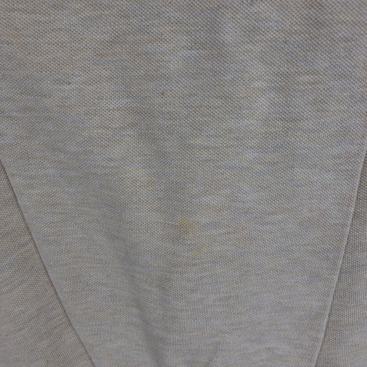 Ralph Lauren POLO by Ralph Lauren long sleeve polo shirt, men's size L cotton ivory Vintage Second Hand