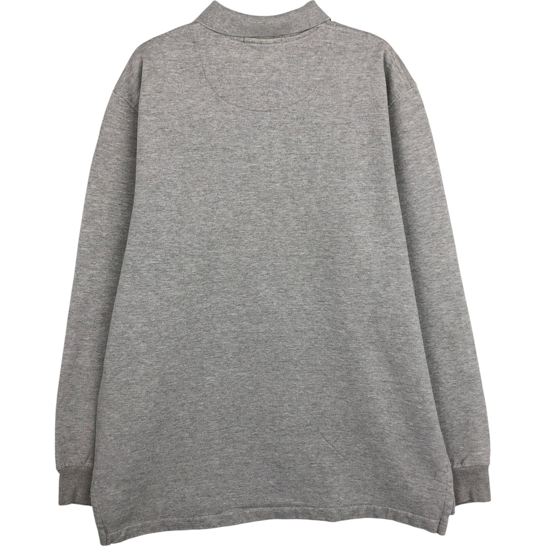 Ralph Lauren POLO by Ralph Lauren long sleeve polo shirt, men's XL size cotton gray type Vintage Second Hand