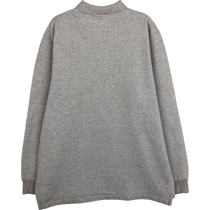 Ralph Lauren POLO by Ralph Lauren long sleeve polo shirt, men's XL size cotton gray type Vintage Second Hand