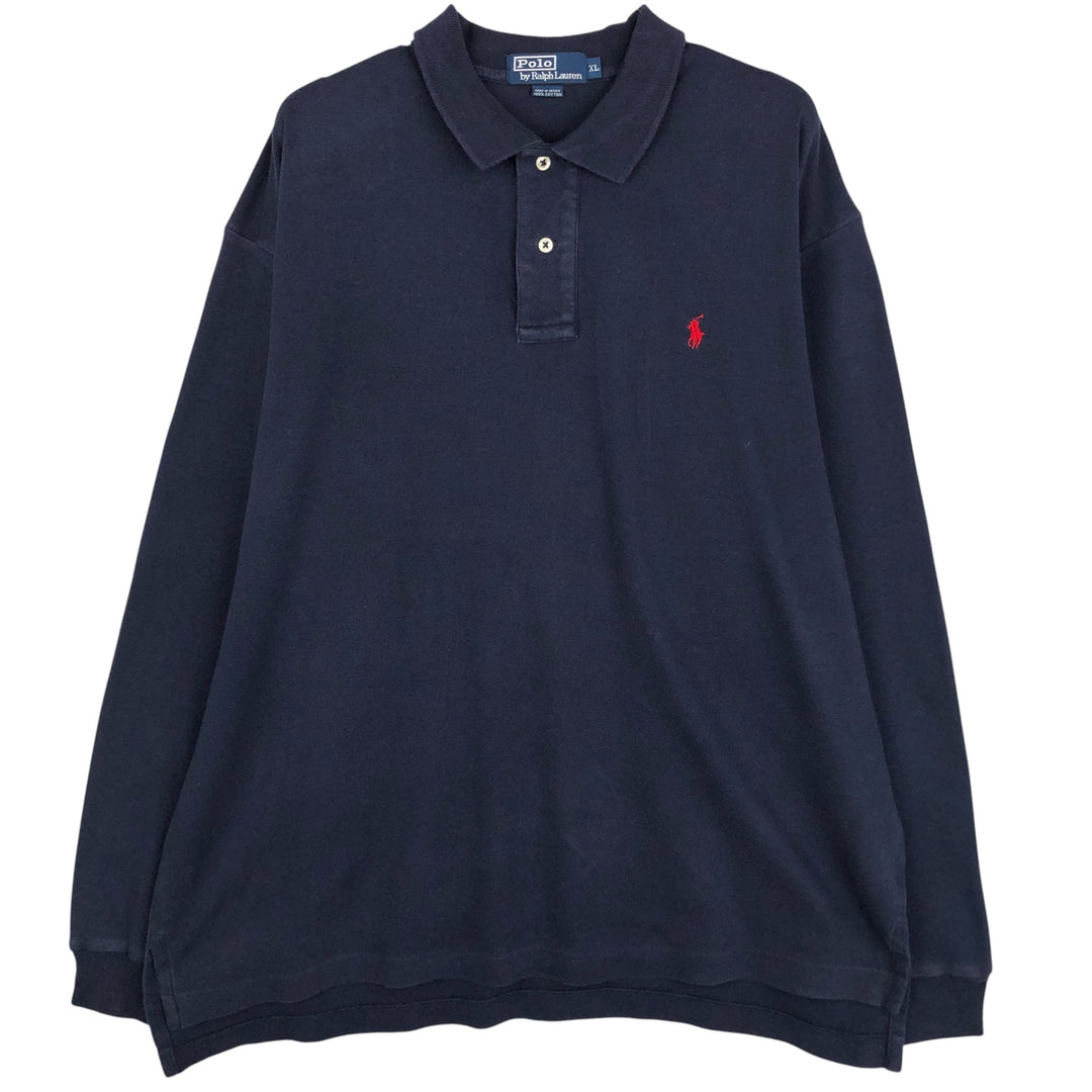Ralph Lauren POLO by Ralph Lauren Men's Size XL (equivalent) cotton navy blue type Vintage Second Hand