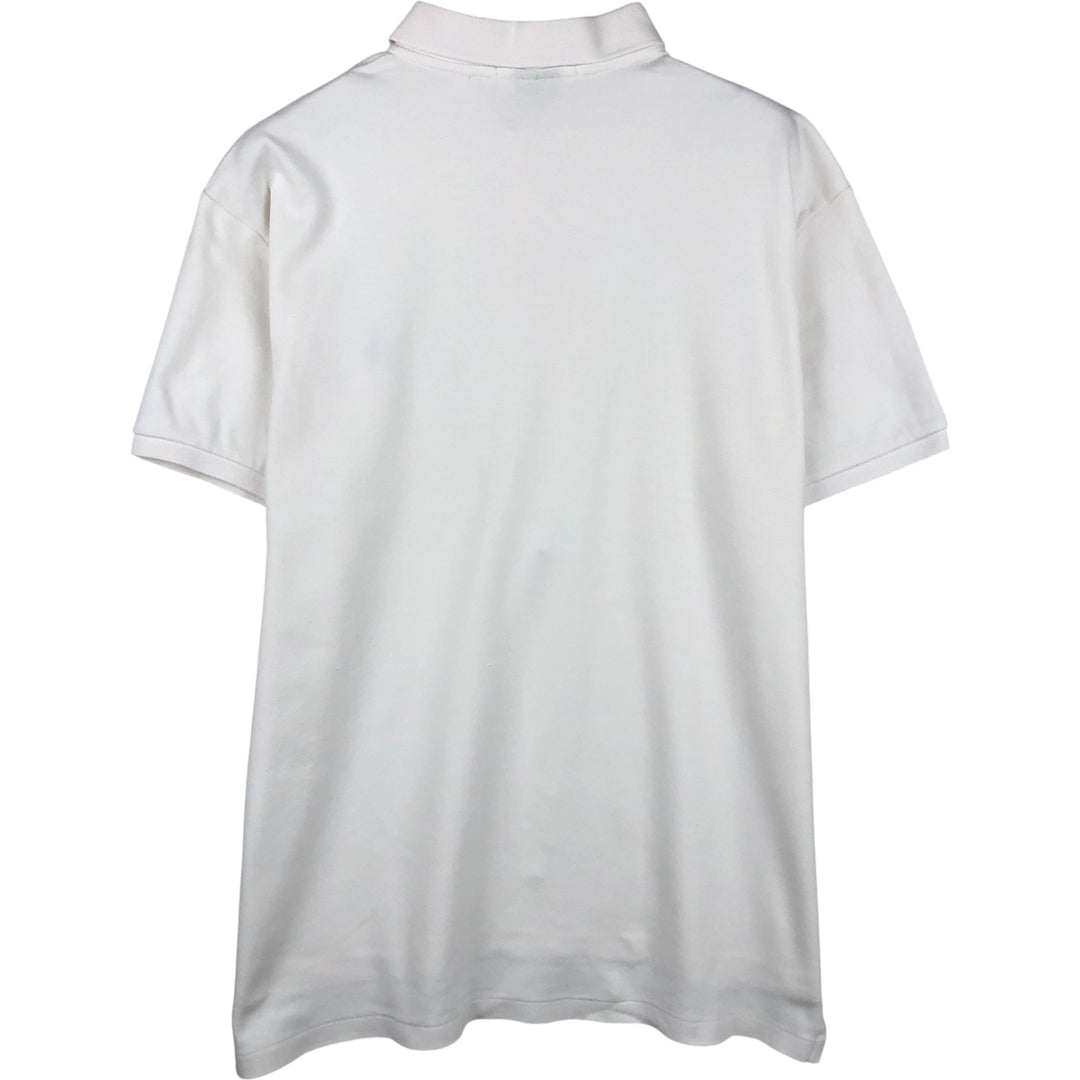 Ralph Lauren POLO by Ralph Lauren CUSTOM FIT short sleeve polo shirt, men's size L cotton white type Vintage Second Hand