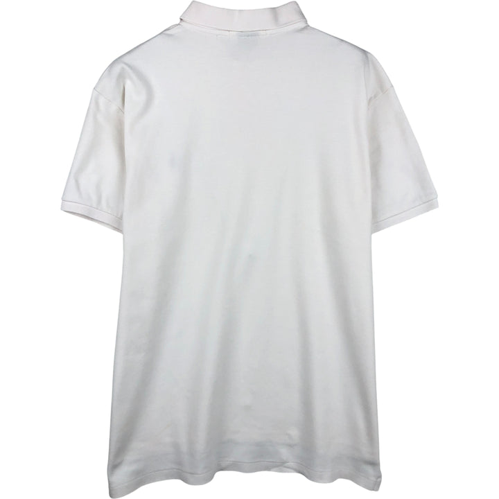 Ralph Lauren POLO by Ralph Lauren CUSTOM FIT short sleeve polo shirt, men's size L cotton white type Vintage Second Hand