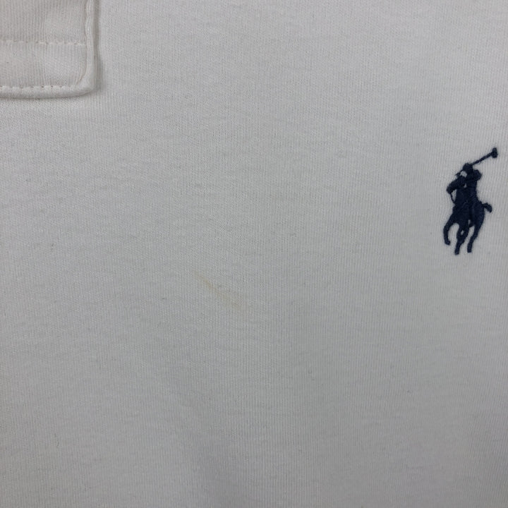 Ralph Lauren POLO by Ralph Lauren CUSTOM FIT short sleeve polo shirt, men's size L cotton white type Vintage Second Hand