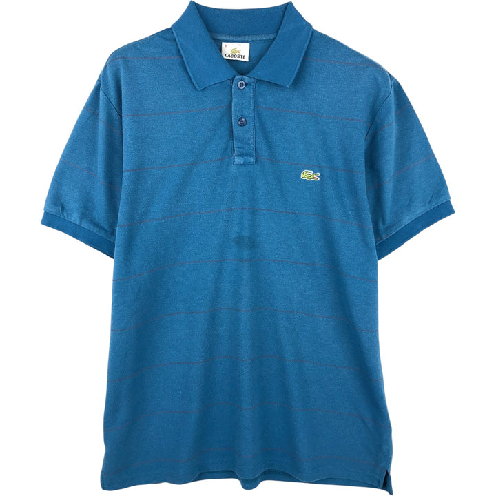 Lacoste Short Sleeve Striped Polo Shirt, Size 6, Men's XL unclear blue type Vintage Second Hand