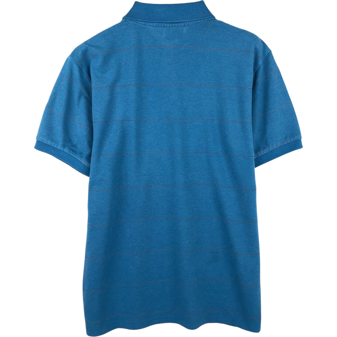 Lacoste Short Sleeve Striped Polo Shirt, Size 6, Men's XL unclear blue type Vintage Second Hand