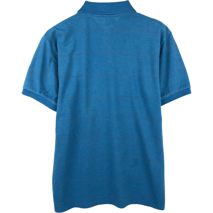 Lacoste Short Sleeve Striped Polo Shirt, Size 6, Men's XL unclear blue type Vintage Second Hand