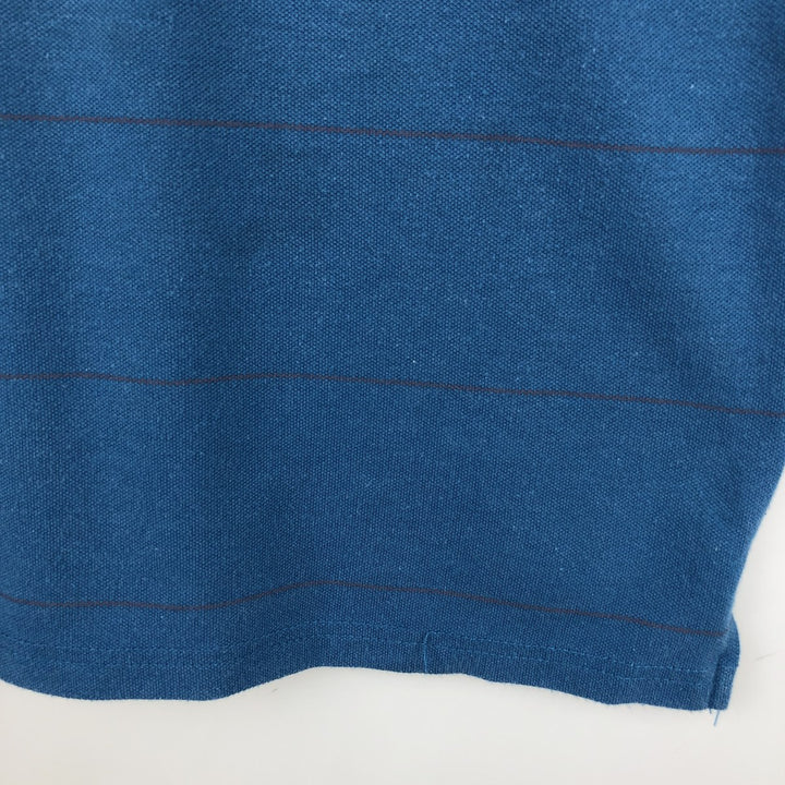 Lacoste Short Sleeve Striped Polo Shirt, Size 6, Men's XL unclear blue type Vintage Second Hand
