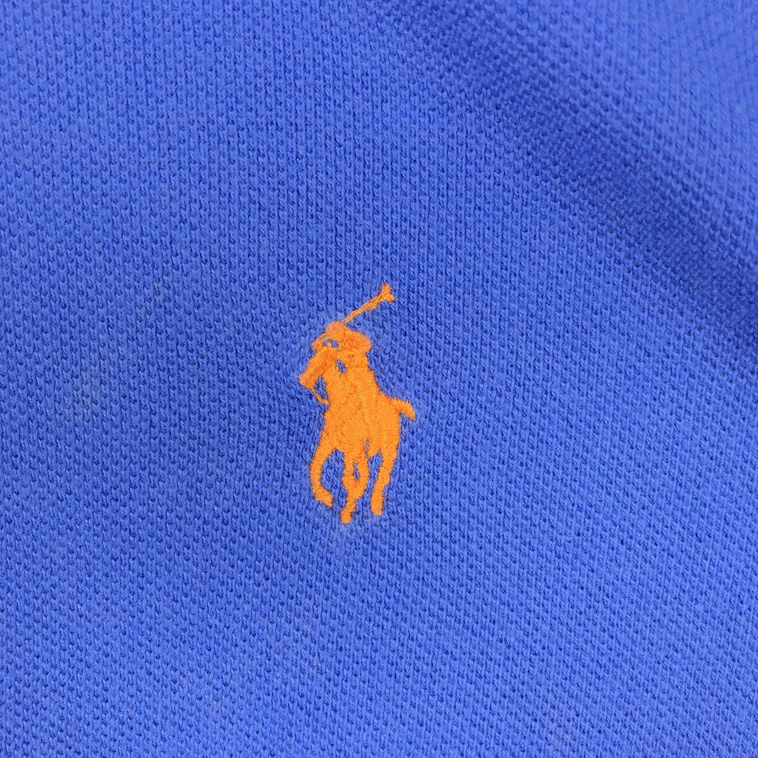 Ralph Lauren POLO by Ralph Lauren CUSTOM FIT short sleeve polo shirt, men's size L cotton Purple type blue-purple Vintage Second Hand