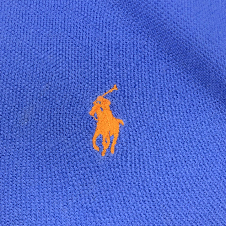 Ralph Lauren POLO by Ralph Lauren CUSTOM FIT short sleeve polo shirt, men's size L cotton Purple type blue-purple Vintage Second Hand