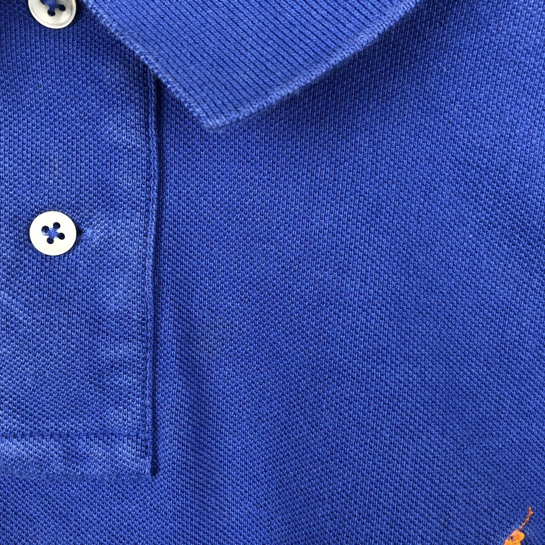 Ralph Lauren POLO by Ralph Lauren CUSTOM FIT short sleeve polo shirt, men's size L cotton Purple type blue-purple Vintage Second Hand