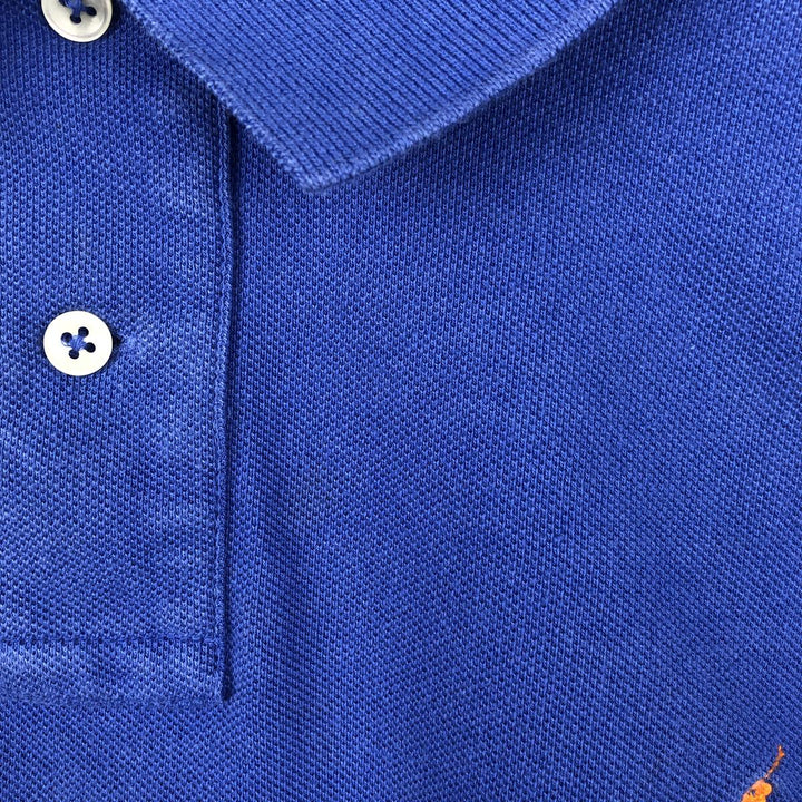 Ralph Lauren POLO by Ralph Lauren CUSTOM FIT short sleeve polo shirt, men's size L cotton Purple type blue-purple Vintage Second Hand