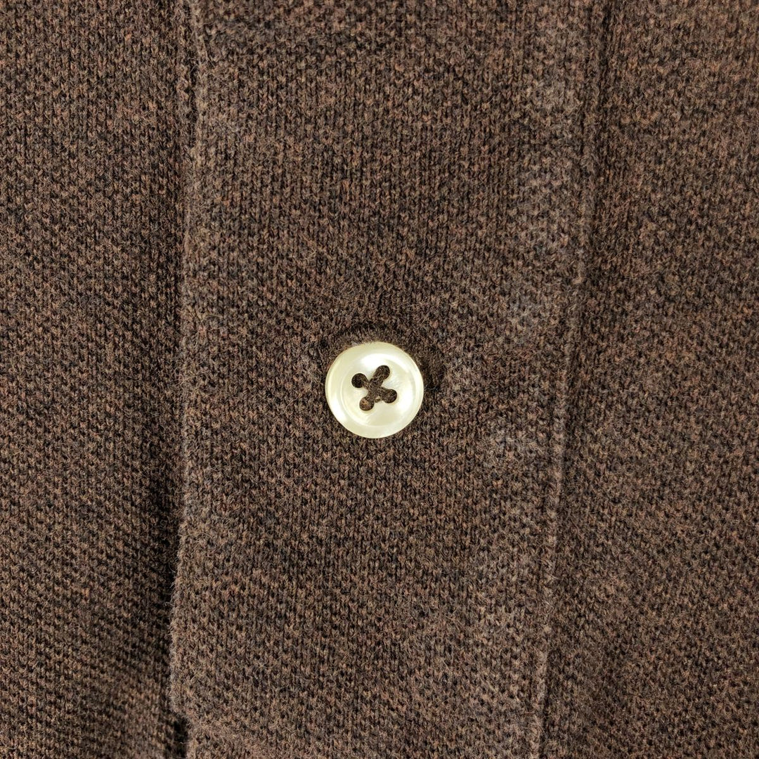 Ralph Lauren POLO by Ralph Lauren short sleeve polo shirt, men's size L cotton brown type Vintage Second Hand
