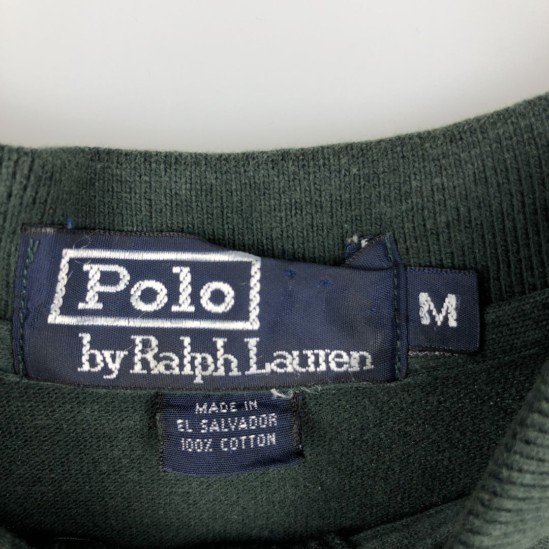 Ralph Lauren POLO by Ralph Lauren short sleeve polo shirt, men's size M cotton Green type dark green Vintage Second Hand