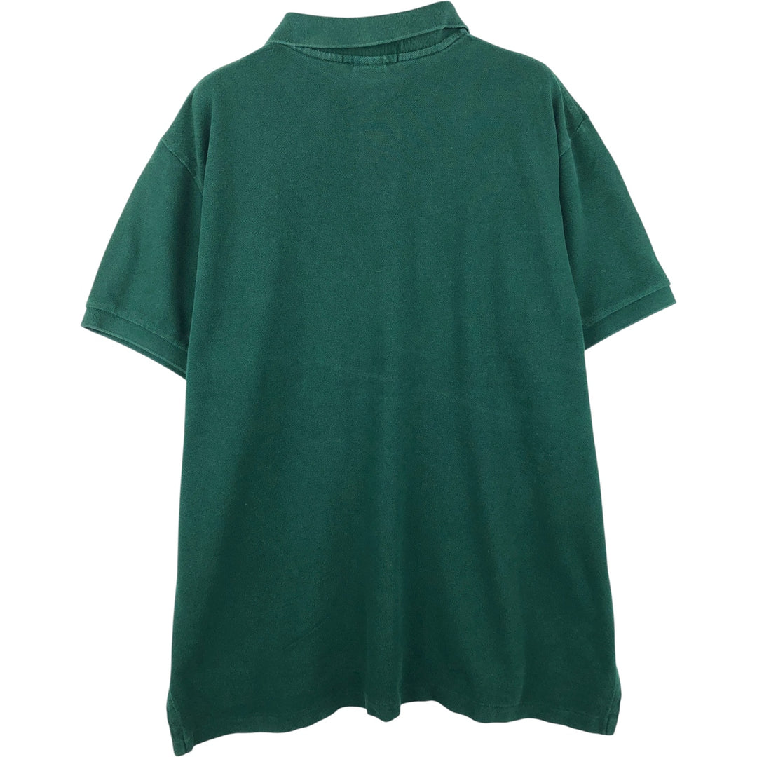 Ralph Lauren POLO by Ralph Lauren CUSTOM FIT short sleeve polo shirt, men's XL size cotton green type Vintage Second Hand