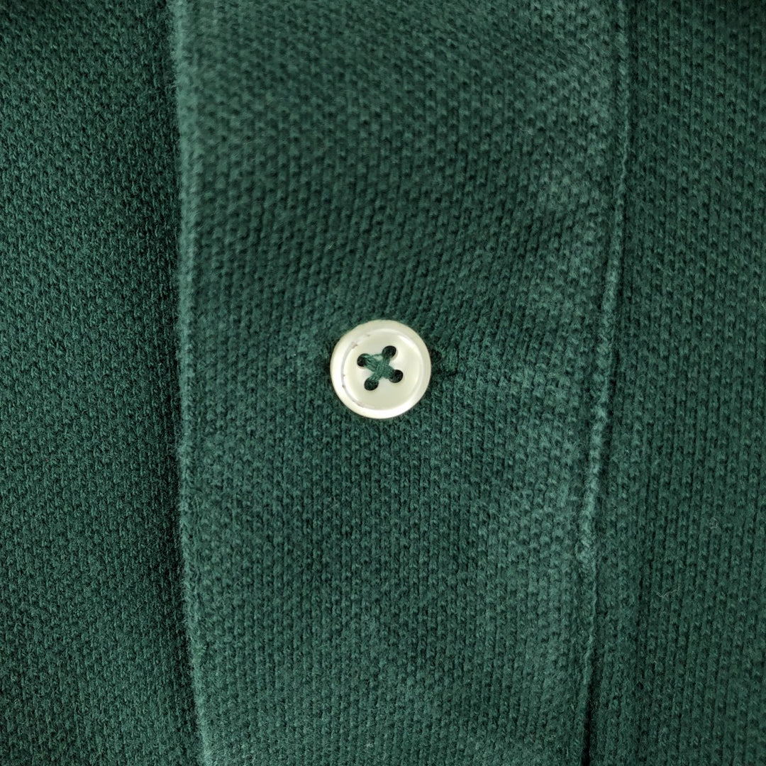Ralph Lauren POLO by Ralph Lauren CUSTOM FIT short sleeve polo shirt, men's XL size cotton green type Vintage Second Hand
