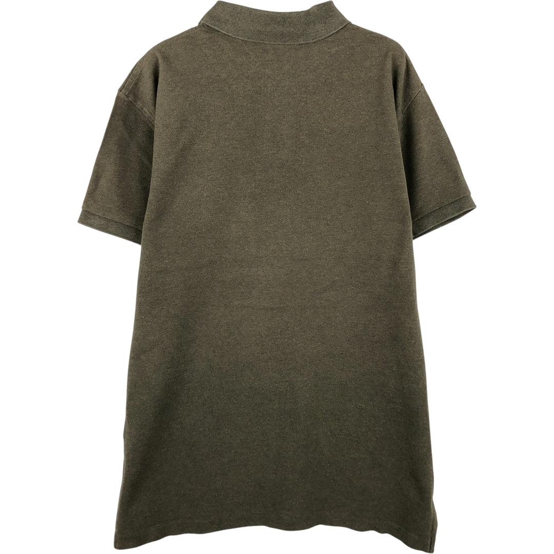 Ralph Lauren POLO by Ralph Lauren CUSTOM FIT short sleeve polo shirt, men's M size cotton Khaki type Vintage Second Hand