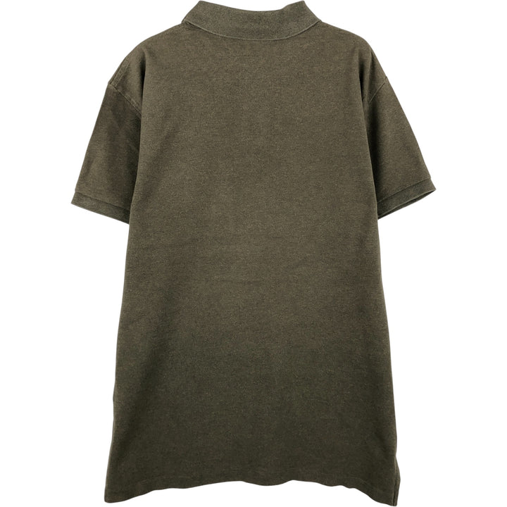 Ralph Lauren POLO by Ralph Lauren CUSTOM FIT short sleeve polo shirt, men's M size cotton Khaki type Vintage Second Hand
