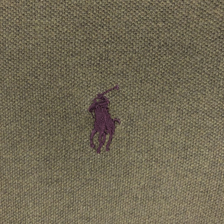 Ralph Lauren POLO by Ralph Lauren CUSTOM FIT short sleeve polo shirt, men's M size cotton Khaki type Vintage Second Hand