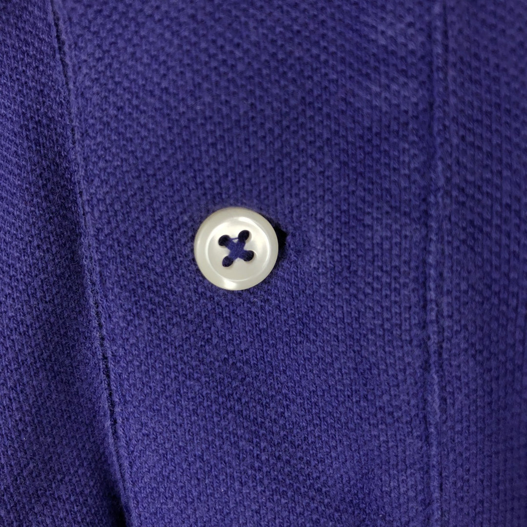 Ralph Lauren POLO by Ralph Lauren long sleeve polo shirt, men's size L cotton Purple type blue-purple Vintage Second Hand
