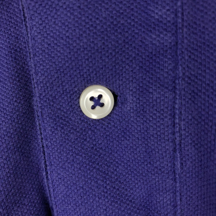 Ralph Lauren POLO by Ralph Lauren long sleeve polo shirt, men's size L cotton Purple type blue-purple Vintage Second Hand
