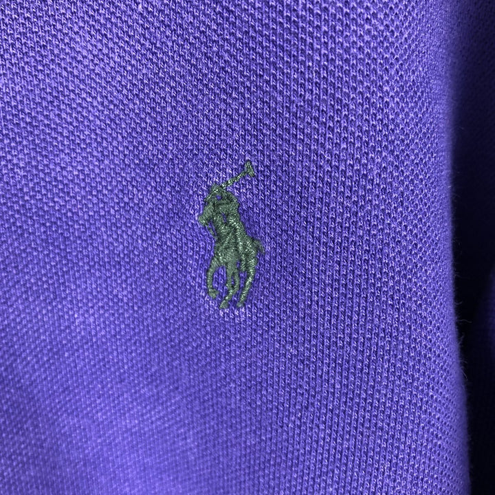 Ralph Lauren POLO by Ralph Lauren long sleeve polo shirt, men's size L cotton Purple type blue-purple Vintage Second Hand
