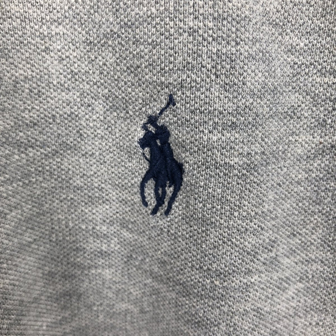 Ralph Lauren POLO by Ralph Lauren Slim Fit Long Sleeve Polo Shirt, Men's Size L cotton gray type Vintage Second Hand