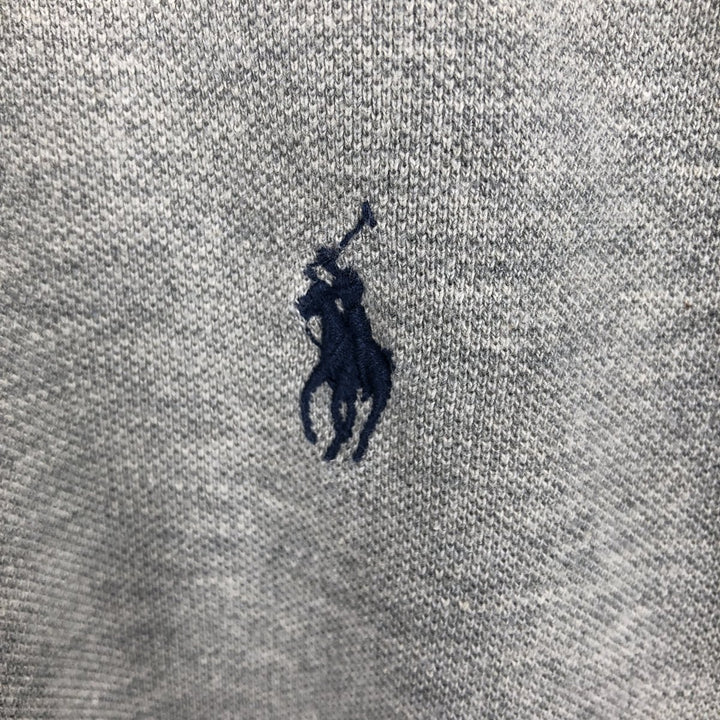 Ralph Lauren POLO by Ralph Lauren Slim Fit Long Sleeve Polo Shirt, Men's Size L cotton gray type Vintage Second Hand
