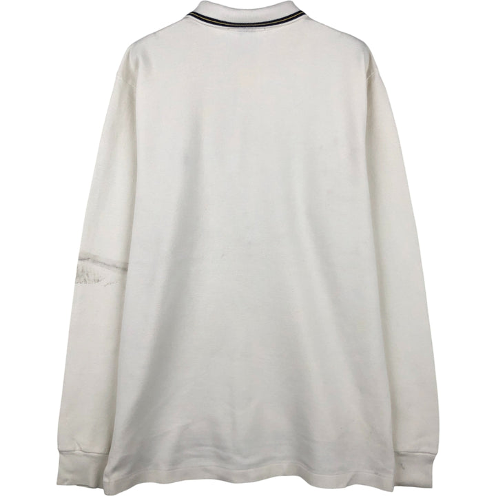 Ralph Lauren POLO by Ralph Lauren long sleeve polo shirt, men's size L cotton pale white type Vintage Second Hand
