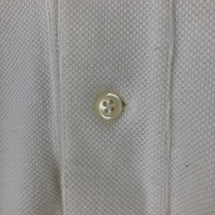 Ralph Lauren POLO by Ralph Lauren long sleeve polo shirt, men's size L cotton pale white type Vintage Second Hand