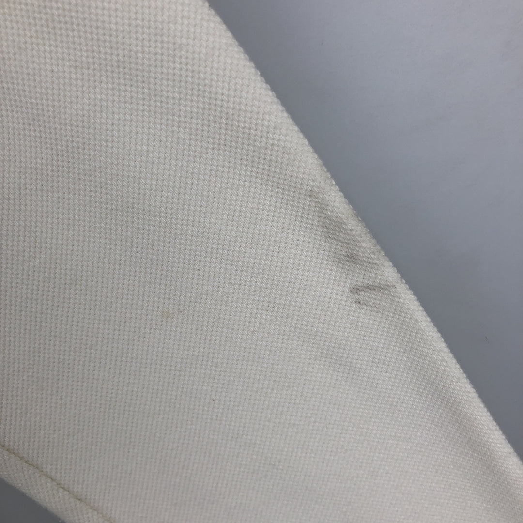 Ralph Lauren POLO by Ralph Lauren long sleeve polo shirt, men's size L cotton pale white type Vintage Second Hand