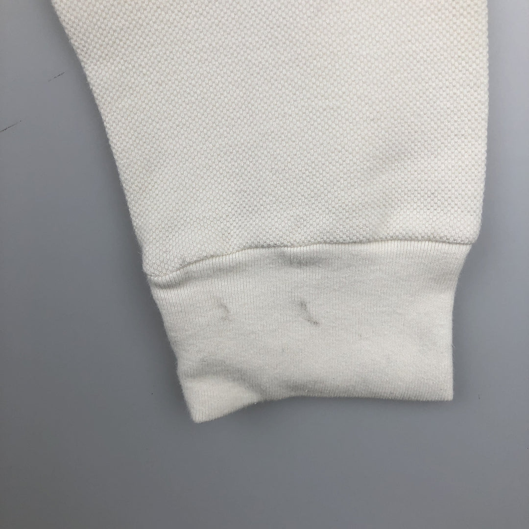Ralph Lauren POLO by Ralph Lauren long sleeve polo shirt, men's size L cotton pale white type Vintage Second Hand