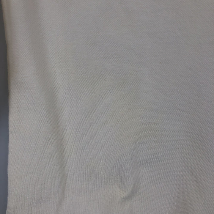 Ralph Lauren POLO by Ralph Lauren long sleeve polo shirt, men's XL size cotton pale white type Vintage Second Hand
