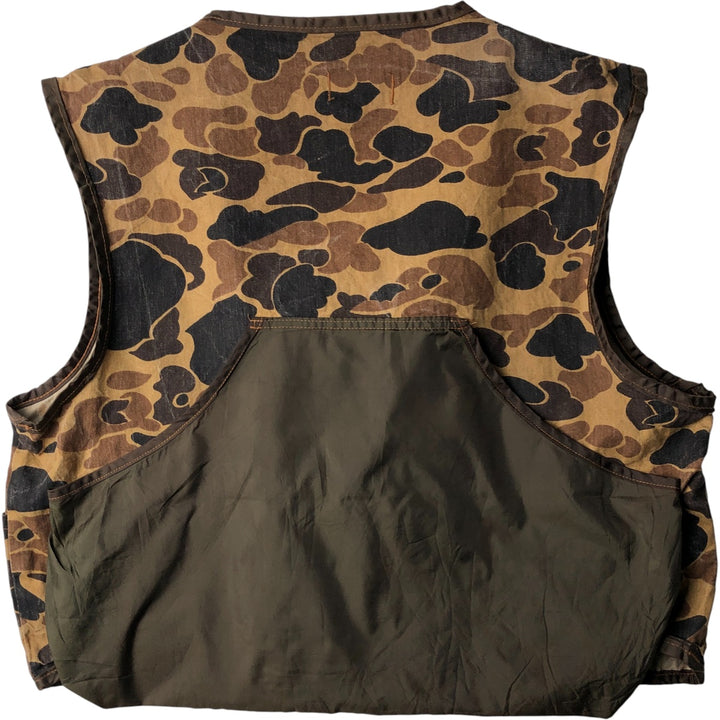 Vintage 1970'S SAFTBAK Duck Hunter Camo Hunting Vest, Men's Size XL unclear Khaki type Vintage Second Hand
