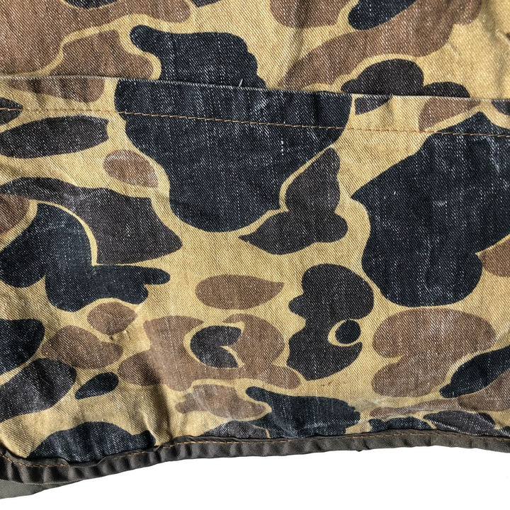 Vintage 1970'S SAFTBAK Duck Hunter Camo Hunting Vest, Men's Size XL unclear Khaki type Vintage Second Hand