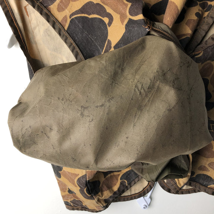 Vintage 1970'S SAFTBAK Duck Hunter Camo Hunting Vest, Men's Size XL unclear Khaki type Vintage Second Hand