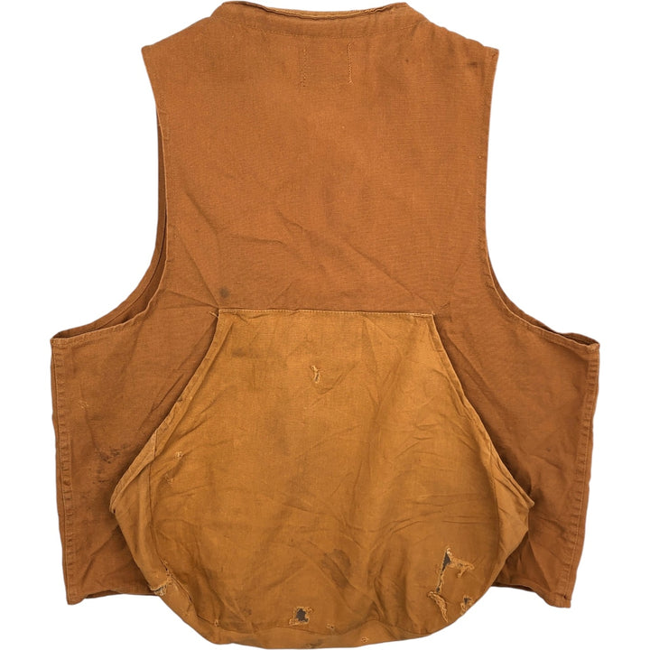 1970'S BLACK SHEEP Duck Hunting Vest, Men's Size L (approx.), Vintage cotton brown type Vintage Second Hand