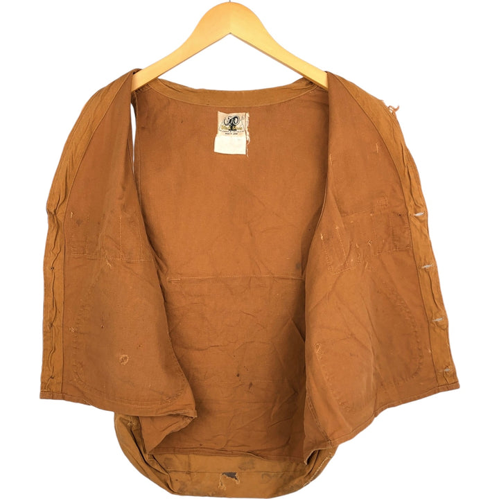 1970'S BLACK SHEEP Duck Hunting Vest, Men's Size L (approx.), Vintage cotton brown type Vintage Second Hand