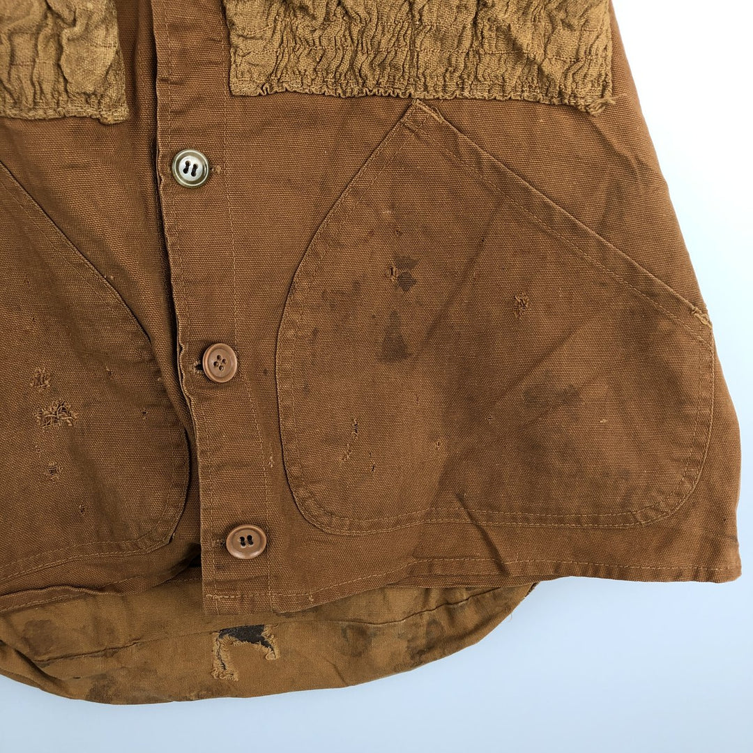 1970'S BLACK SHEEP Duck Hunting Vest, Men's Size L (approx.), Vintage cotton brown type Vintage Second Hand