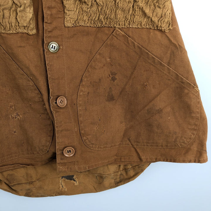 1970'S BLACK SHEEP Duck Hunting Vest, Men's Size L (approx.), Vintage cotton brown type Vintage Second Hand